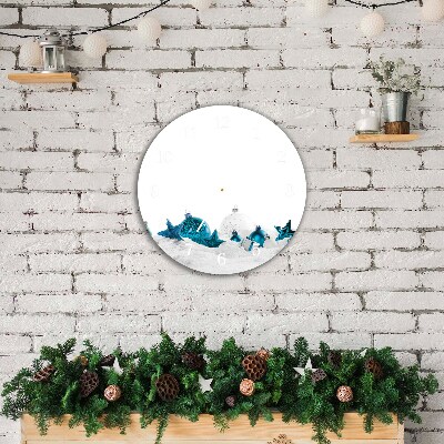 Glasuhr Runden Schneekugeln Weihnachtsschmuck