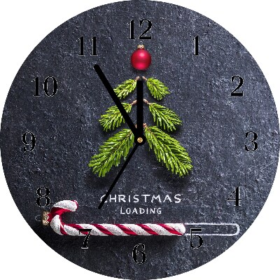 Glasuhr Runden Abstraktion Weihnachtsferien Winter