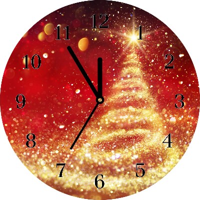Glasuhr Runden Abstraktion Weihnachtsferien Winter