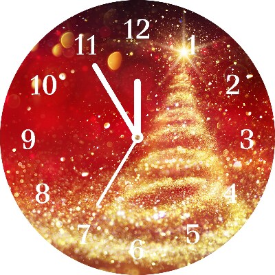 Glasuhr Runden Abstraktion Weihnachtsferien Winter
