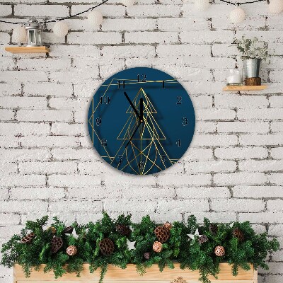 Glasuhr Runden Weihnachten Weihnachtsbaum