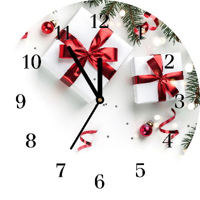 Glasuhr Runden Heilige Weihnachtsgeschenke Reisig
