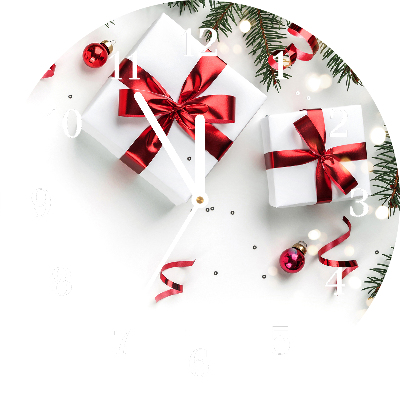Glasuhr Runden Heilige Weihnachtsgeschenke Reisig