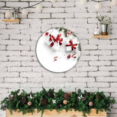 Glasuhr Runden Heilige Weihnachtsgeschenke Reisig