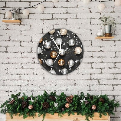 Glasuhr Runden Heilige Weihnachtskugeln
