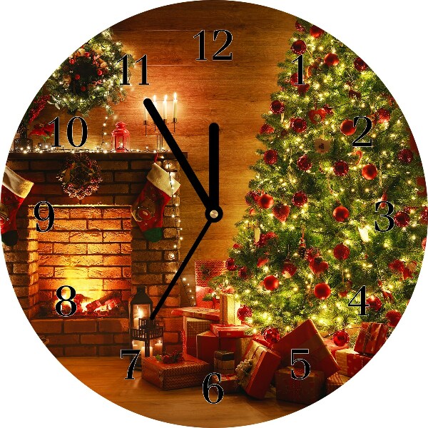 Glasuhr Runden Weihnachten Kamin Weihnachtsgeschenk
