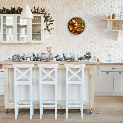 Glasuhr Runden Weihnachten Kamin Weihnachtsgeschenk