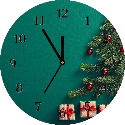 Glasuhr Runden Winterurlaub Weihnachtsgeschenke