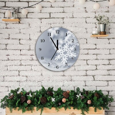 Glasuhr Runden Snowflake Weihnachtsdekoration