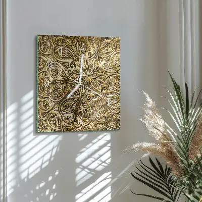 Quadratische wanduhr Mosaik