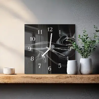 Quadratische wanduhr modern Abstraktion