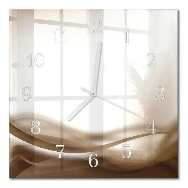 Quadratische wanduhr modern Abstrakte Linien