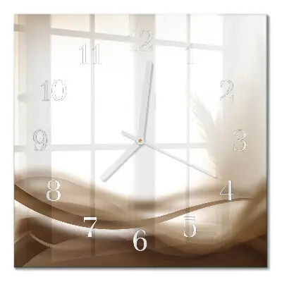 Quadratische wanduhr modern Abstrakte Linien