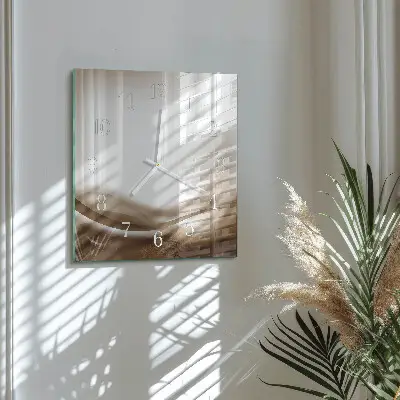 Quadratische wanduhr modern Abstrakte Linien