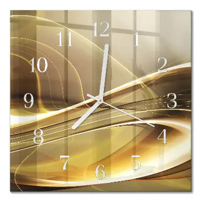 Quadratische wanduhr modern Abstrakte Linien