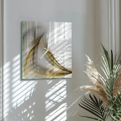 Wanduhr mit motiv quadratisch Abstrakte Linien