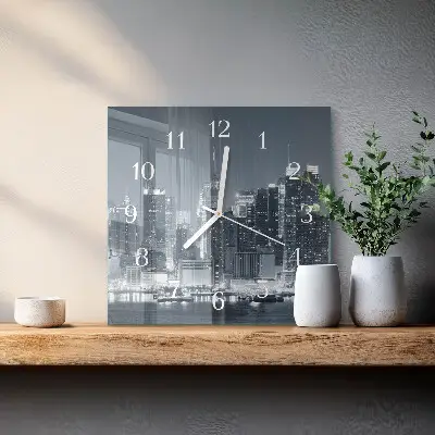 Glasuhr quadratisch Horizont
