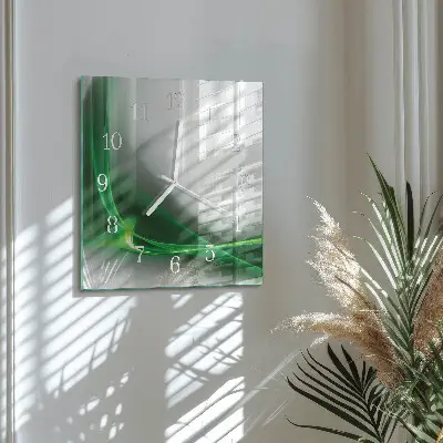 Quadratische wanduhr Abstrakte Linien