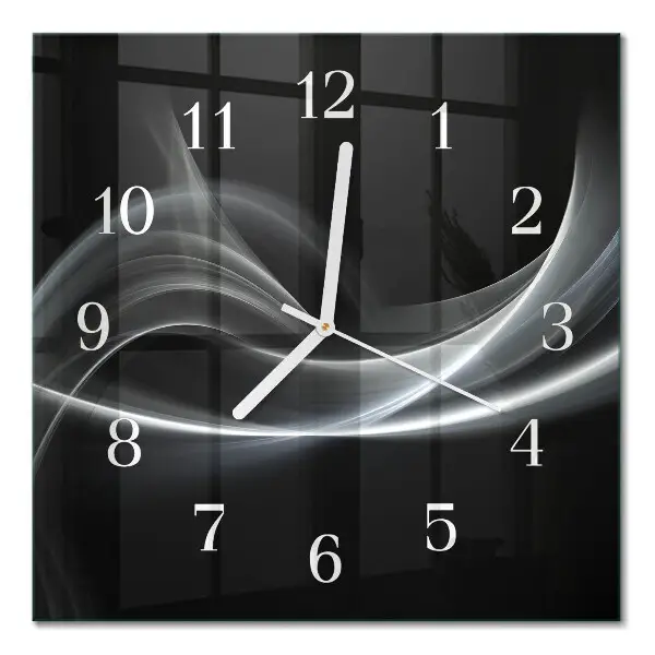 Quadratische wanduhr Abstrakte Linien