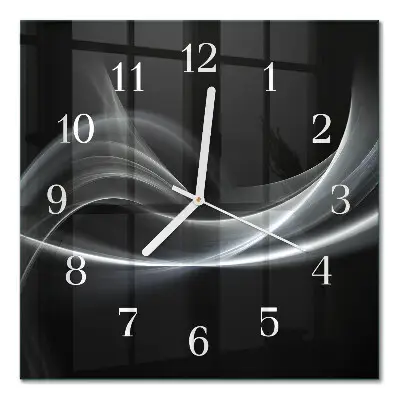 Quadratische wanduhr Abstrakte Linien