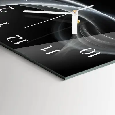Quadratische wanduhr Abstrakte Linien