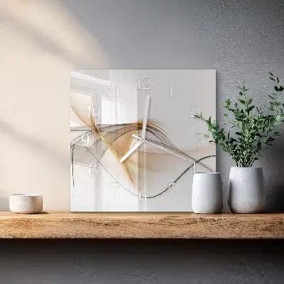 Wanduhr mit motiv quadratisch Abstraktion