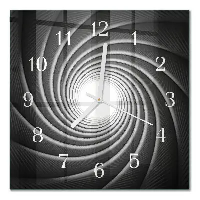 Moderne wanduhr quadratisch Wirbel