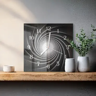 Moderne wanduhr quadratisch Wirbel
