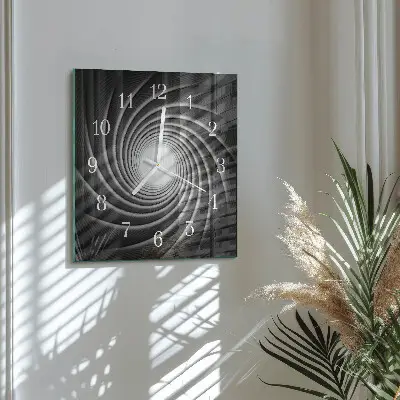 Moderne wanduhr quadratisch Wirbel
