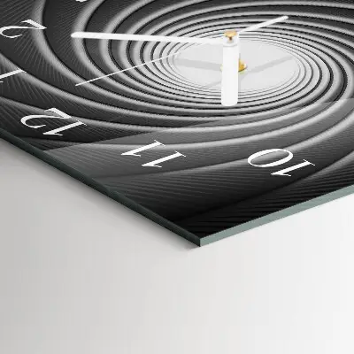 Moderne wanduhr quadratisch Wirbel