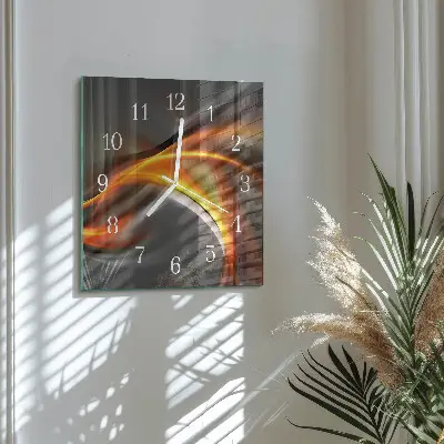 Quadratische wanduhr Abstraktion