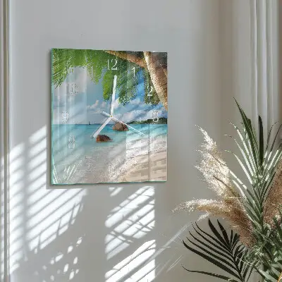 Moderne wanduhr quadratisch Insel