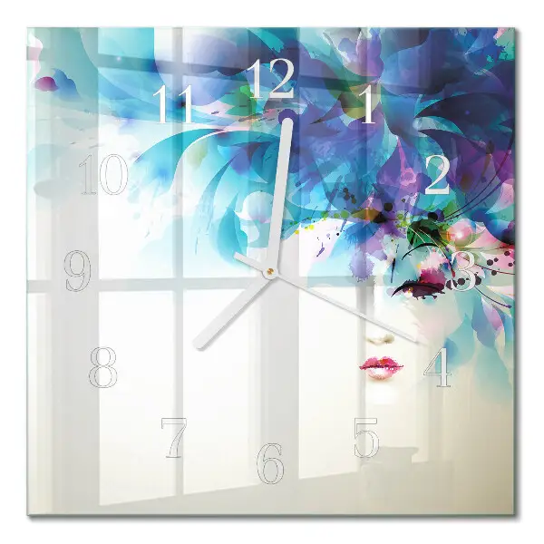 Quadratische wanduhr Abstraktion