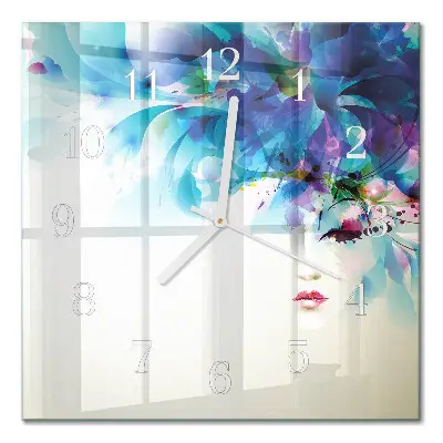 Quadratische wanduhr Abstraktion