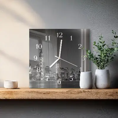 Quadratische wanduhr Horizont