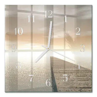 Quadratische wanduhr modern Pier