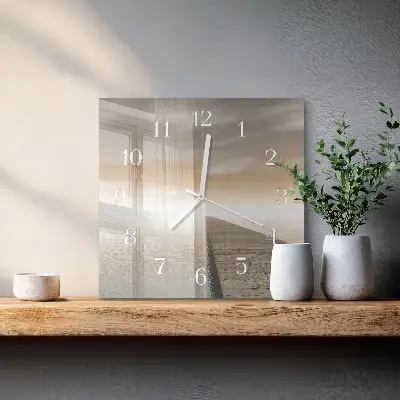 Quadratische wanduhr modern Pier