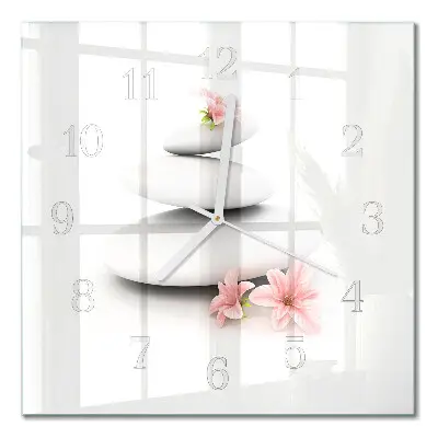 Moderne wanduhr quadratisch Steine