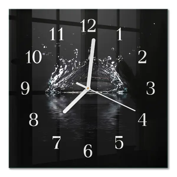 Wanduhr mit motiv quadratisch Wasser