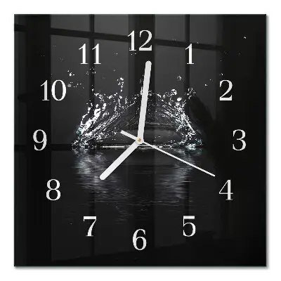 Wanduhr mit motiv quadratisch Wasser