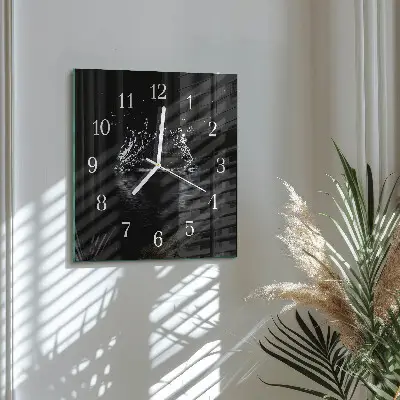 Wanduhr mit motiv quadratisch Wasser