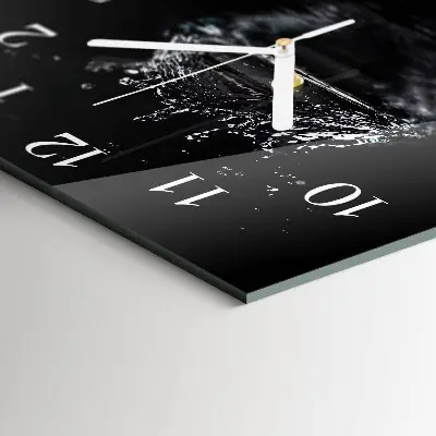 Wanduhr mit motiv quadratisch Wasser