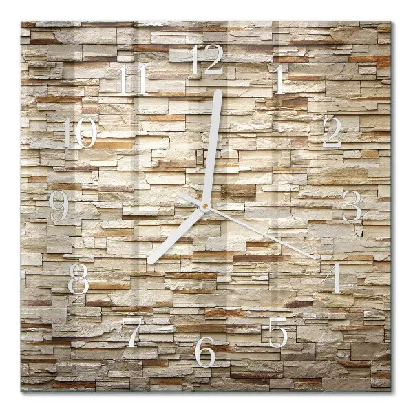 Quadratische wanduhr Klinker