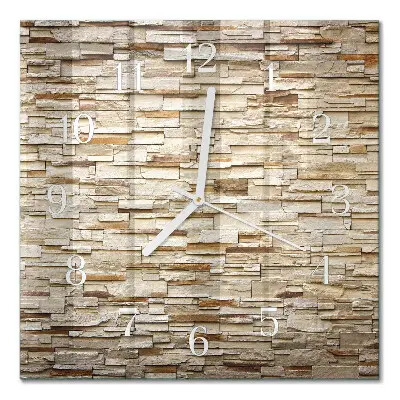 Quadratische wanduhr Klinker