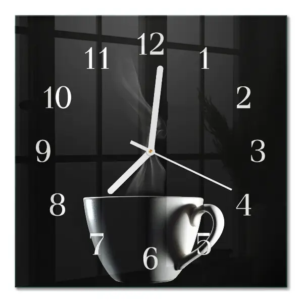 Moderne wanduhr quadratisch Becher