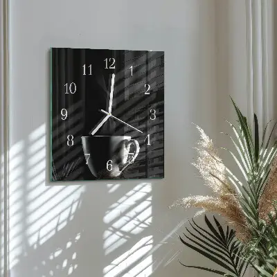 Moderne wanduhr quadratisch Becher