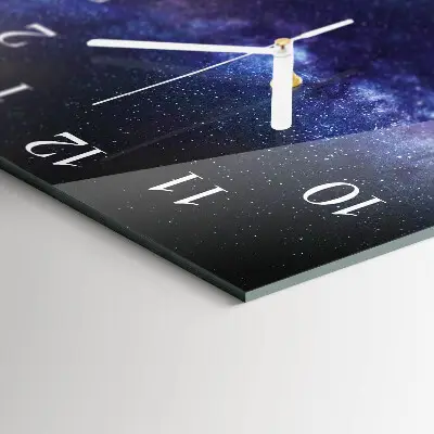 Quadratische wanduhr modern Galaxis