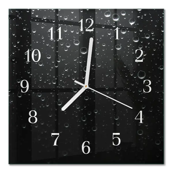 Quadratische wanduhr modern Tropfen