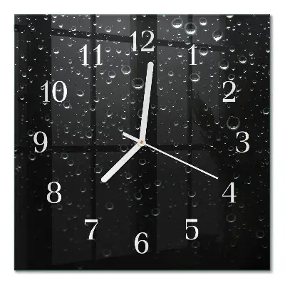 Quadratische wanduhr modern Tropfen