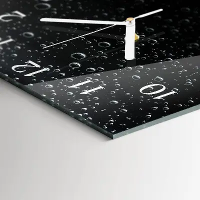 Quadratische wanduhr modern Tropfen